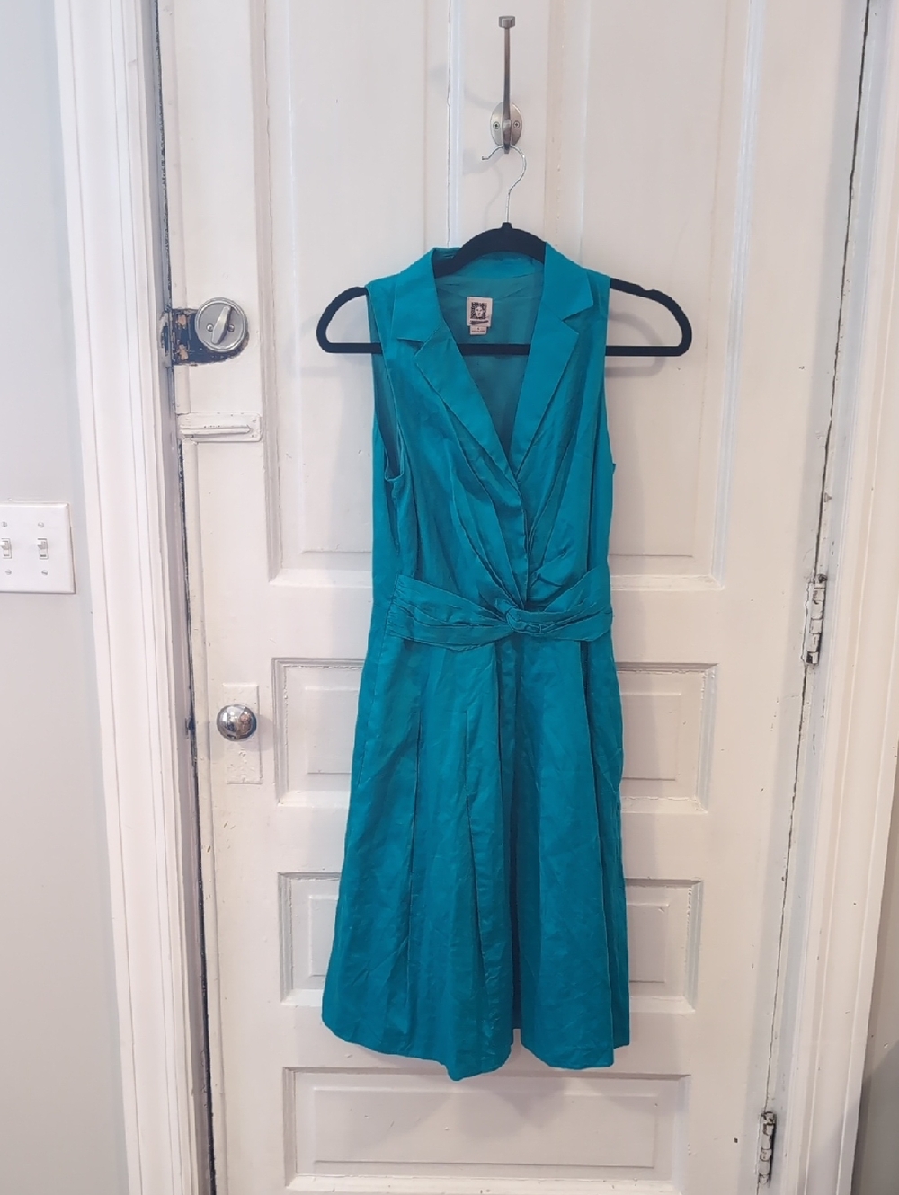 Anne Klein Sleeveless Teal  Dress